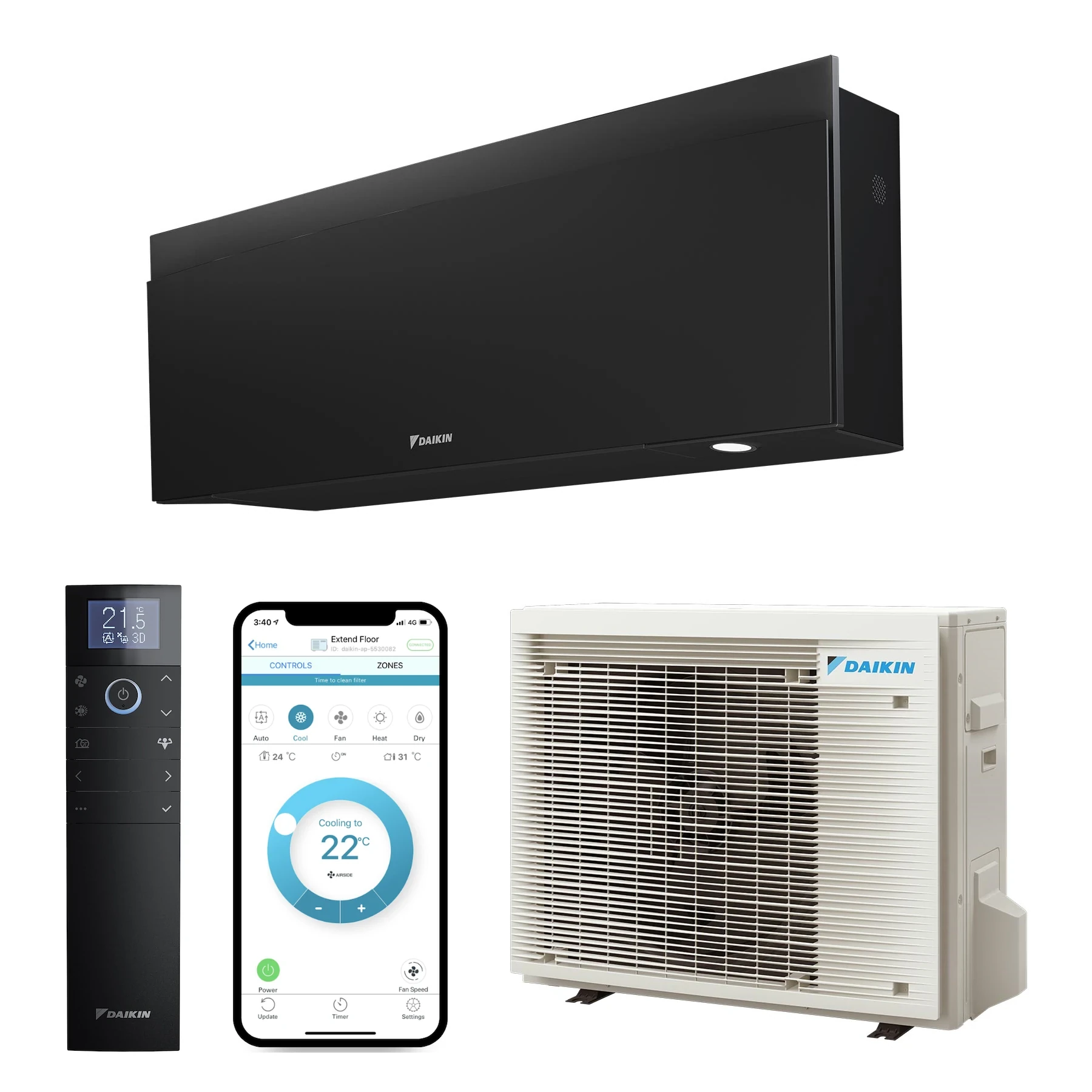 Daikin oro kondicionierius ftxj42ab9 rxj42a9 4. 2/5. 4kw – pag Daikin oro kondicionierius ftxj42ab9 rxj42a9 4. 2/5. 4kw – pagrindinė produkto nuotrauka.