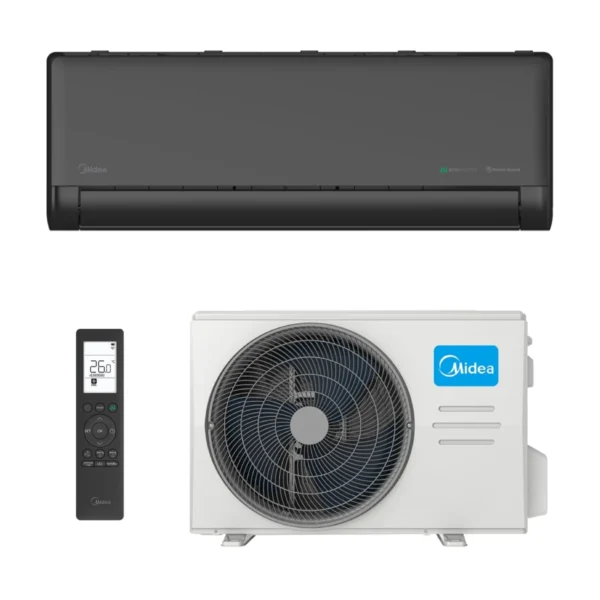 Midea Oro Kondicionierius EZB-09RD6-I: efektyvus 2.6/3.5kW šaldymas ir šildymas namams.