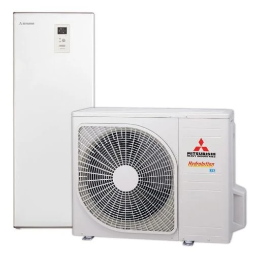 Mitsubishi all in one silumos siurblys hma60 w fdcw60vnx w 7. 6kw vandens talpa 180 3
