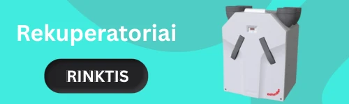 Pagrindinis 3 Rekuperatorius – efektyvus vėdinimas ir švarus oras namuose.