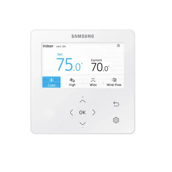 Samsung MWR-WG01JN valdiklis su spalvotu ekranu.